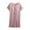 Pink, variant on Seductiva Women Nightgowns & Sleepshirts Summer Women's Plain Sleepwear Nightdress Thin Short Sleeve Sleepwear Loose Plus Size Pleated Night Dress Pajama Dress 1PC