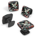 thumbnail image 2 of 4 Pcs Cabinet Handle Drawer Pulls Peace Dove Knobs with Screws Square Furniture Office Cabinet Knob Decoration, 2 of 7