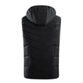 thumbnail image 7 of Women's Heated Vest Fast Warm Up Two Control 11 Heat Zones Smart Warming Hooded Sleeveless Zip Up Jacket Layer Heated Vest Regular Fit Womens Black Vest, 7 of 7