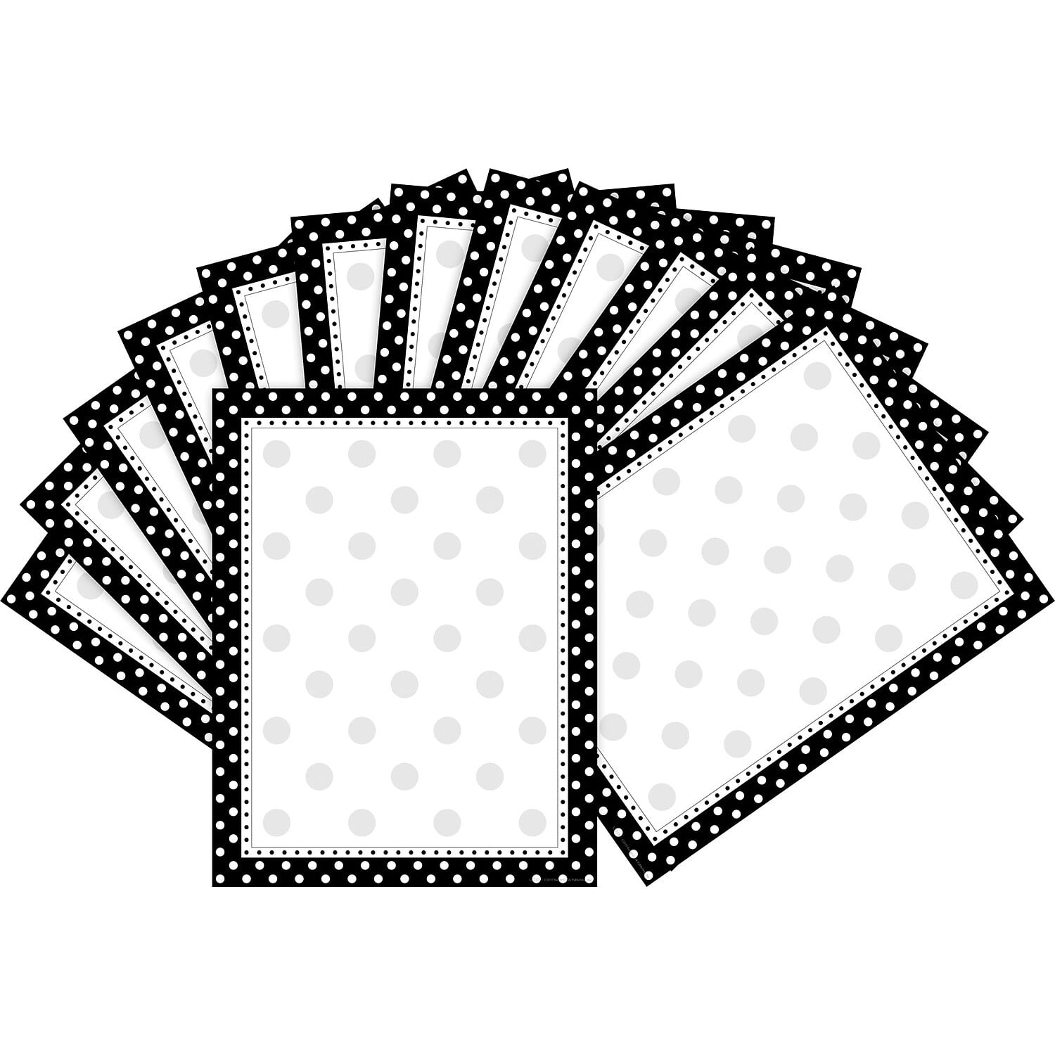 Barker Creek Black & White Dot Computer Paper ̶ 100 Sheets