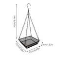 thumbnail image 3 of Heavy Duty Square Mesh Hanging Platform Bird Feeder Tray Attracts Wild Finches Garden Backyard Outdoor Use, 3 of 4