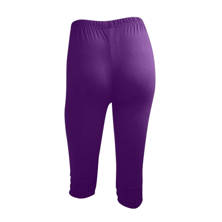 Women's High Waist Yoga Capri Pants With Pockets ... - Shein