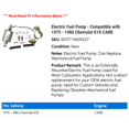 thumbnail image 2 of Electric Fuel Pump - Compatible with 1975 - 1986 Chevy K10 CARB 1976 1977 1978 1979 1980 1981 1982 1983 1984 1985, 2 of 2