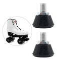 thumbnail image 4 of 2Pack Premium PU Patines Top Stopper Skate Bloque de freno Bloqueador Tapón Negro Sunnimix Topes de los pies de los patines, 4 of 8