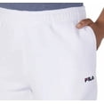 thumbnail image 2 of Fila Women's High Waisted Fleece Ankle Jogger Pant Sweatpants, White, XXL, 2 of 4