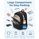 thumbnail image 2 of Mochila BAGSMART College Laptop 15.6 pulgadas resistente al agua negra, 2 of 8