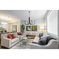 thumbnail image 4 of Living District Layne 36" 6-Light Transitional Metal Chandelier in Black, 4 of 9