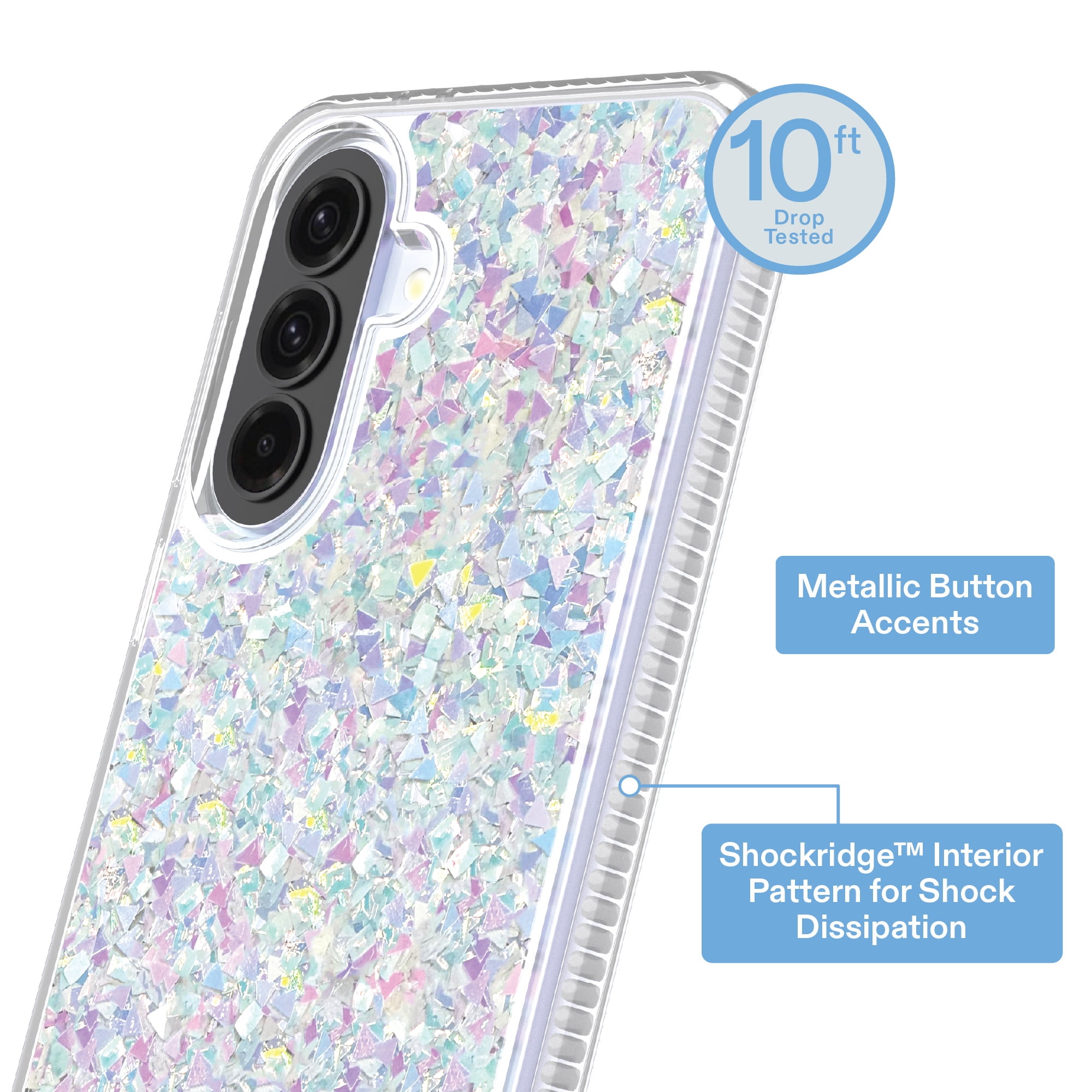 onn Phone Case for Samsung Galaxy A37 5G / A36 5G - Iridescent Glitter Fleck