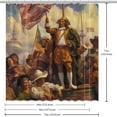 thumbnail image 6 of Columbus Day Waterproof Printed Bathroom Curtains with Hook for Shower Curtain Sets and Bathroom Decoration, 6 of 6