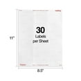 thumbnail image 2 of Staples Laser/Inkjet Address Labels Address Labels 1 X 2 5/8" Clear 30 Labels/Sheet 1500/Carton, 2 of 4