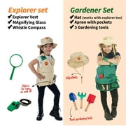 Born Toys Deluxe Dress Up Costume Set for Kids, 6-in-1 Pretend Play Clothes with 31 Pieces, Ages 3-7