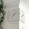 thumbnail image 6 of Double Sided Wall Clock, Modern Corner Wall Clock, Sensor Luminous Wall Clocks Decorative with Numeral Scale Battery Operated Silent for Bedroom Livingroom$$Home Decor, Kitchen, & Other, 6 of 6