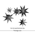 thumbnail image 4 of QualitChoice 1 Set Star Decorations Household Interesting Exquisite Stars Pendant Party Supply Craft Decoration Decor Props for Layout Dark grey 1Set, 4 of 6