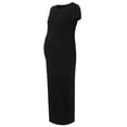 thumbnail image 5 of zanvin Robe de Grossesse pour Femmes, Robe de Grossesse Mode pour Femmes à Manches Courtes Unies avec Fente Ouverte, 5 of 5