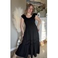 thumbnail image 4 of Vestido midi GRACE KARIN Summer 2025 A-line negro para mujer, 4 of 8