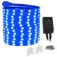thumbnail image 3 of WYZworks 2760LEDs, 150ft Blue 16-Mode Flat LED Outside Strip Lights, SMD 2835, Waterproof Permanent Heavy Duty Outdoor Exterior Accent Lighting, ETL Certified, Connectable Flexible Clear PVC Shell, 3 of 9