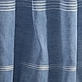 thumbnail image 4 of Martha Stewart Delicate Stripe Curtain Panel Pair, Indigo, Pole Top, Sheer, Indoor, Adult, 2 Piece Set, 50"x 84", 4 of 5