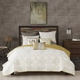thumbnail image 2 of INKIVY Kandula 3 Piece Coverlet Mini Set Yellow FullQueen, 2 of 5