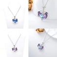 thumbnail image 2 of WINDLAND Heart Charm Clavicle Chain Fantasy Crystal Flying Dragon Necklace Jewelry, 2 of 13