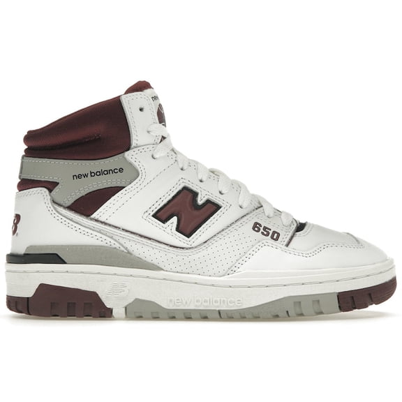 New Balance Men's 650 White Burgundy Raincloud Shoes, from StockX