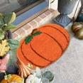 thumbnail image 3 of Thanksgiving Pumpkin Rug Holiday Floor Mat Welcome Doormat Faux Rug Doormat Halloween Pumpkin Faux Rug Door Decoration, 3 of 6