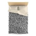 thumbnail image 3 of Snow Leopard Funda Nórdica, Animal Print negro Blanco Microfibra Full Queen Twin, 3 of 3