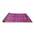 thumbnail image 2 of Ahgly Company Indoor Round Abstract Pink Contemporary Area Rugs, 4' Round, 2 of 4