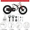 thumbnail image 4 of RoyalBaby Space Shuttle 14" Magnesium Alloy Kids Bike w/Training Wheels, White, 4 of 11
