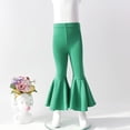 thumbnail image 3 of Ruyang Girls' Flare Jeggings Teen Girls Stretchy Slim Yoga Pants High Waisted Dance Pants Toddler Kids Bell Bottom, 3 of 3