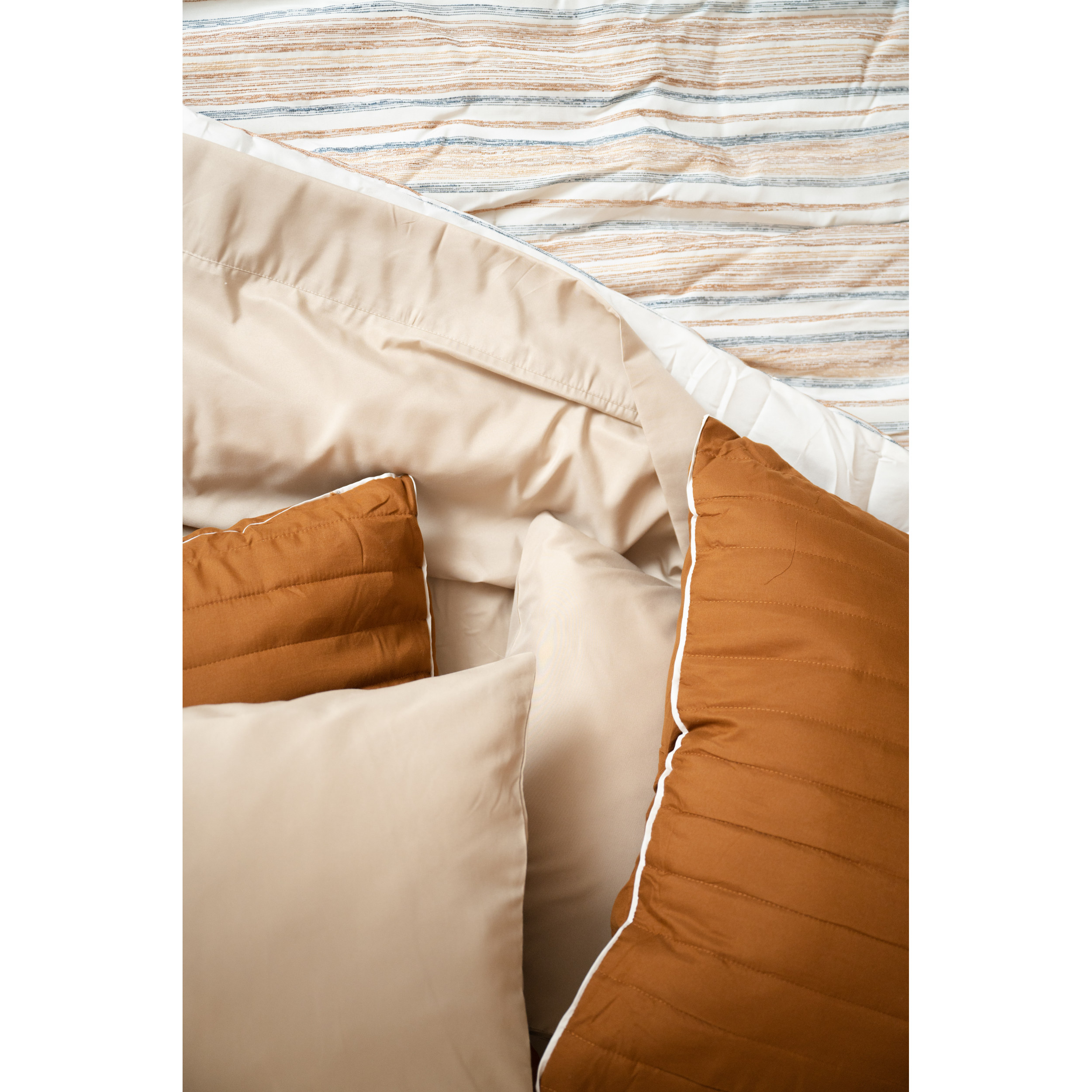 4-Piece Khaki Bamboo Twin XL Hypoallergenic Sheet Set 66105