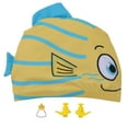 thumbnail image 6 of Ardorlove Toddler Baby Girls Boys Cartoon Fish Swim Caps With Nose Clip and Ear Plug, Kids Elastic Swimming Hats Waterproof Stretchy Swim Bathing Caps Keep Hair Clean Dry 1-5T, 6 of 6