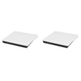 thumbnail image 1 of DQrwqpou USB 3.0 SATA Externo DVD CD-ROM RW Player Caja unidad óptica (Blanco), 1 of 9