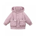 thumbnail image 1 of Xinhuaya Toddlers Baby Puffer Jacket Snowsuit Coat Kids Boy Girl Warm Hoods Solid Outwear 4-8 Years, 1 of 4