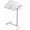 White, variant on Mobile Rolling Laptop Desk with Wheels, Adjustable Height Overbed Table with Tilting Top, Bedside Table Cart with Mouse Pad for Bed, Couch, Sofa (White)