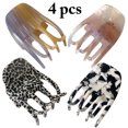 thumbnail image 2 of Bangcool Femmes Pinces à Cheveux Petites 4PCS Vache Simple Cheveux Attraper Barrettes Pinces à Cheveux, 2 of 10