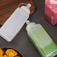 thumbnail image 2 of Squeeze Condiment Bottles for Sauces & Dressings - Durable Ketchup Dispensers Control Thick BBQ, Mayo and Salad Toppings Without Drips(Clear), 2 of 8