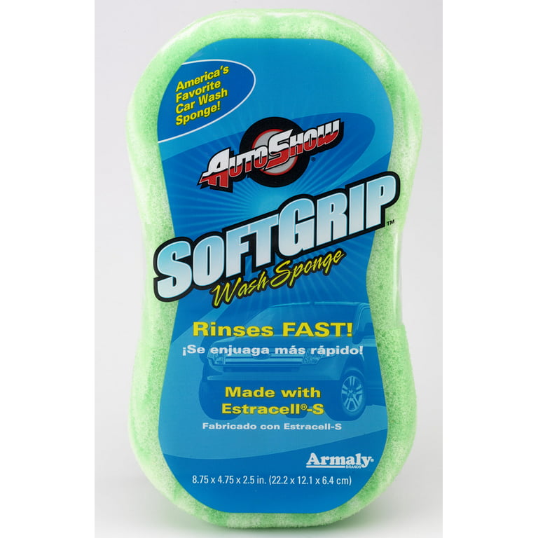 AutoShow Soft Grip Sponge - Non-Scratch Car Wash Sponge - Multiple Colors -  Estracell-S Material - Highly Durable - Soapy Water Flooding in the Sponges  & Scouring Pads department at