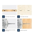 thumbnail image 2 of unbranded 4Ud Soportes Metálicos Para Estantes Flotantes T Resistente Y Duradero Color Plata, 2 of 7