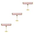 thumbnail image 2 of Justharion Home Tabletop Bracelet Bangle Holder Watch Organizer T Bar Stylish and Functional Pink S 3Set, 2 of 6