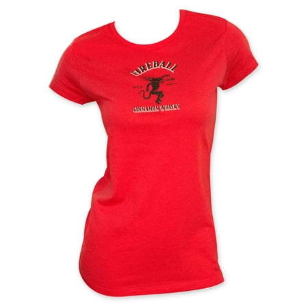 Fireball Cinnamon Whiskey Women's Red T-Shirt (Best Whiskey For Women)