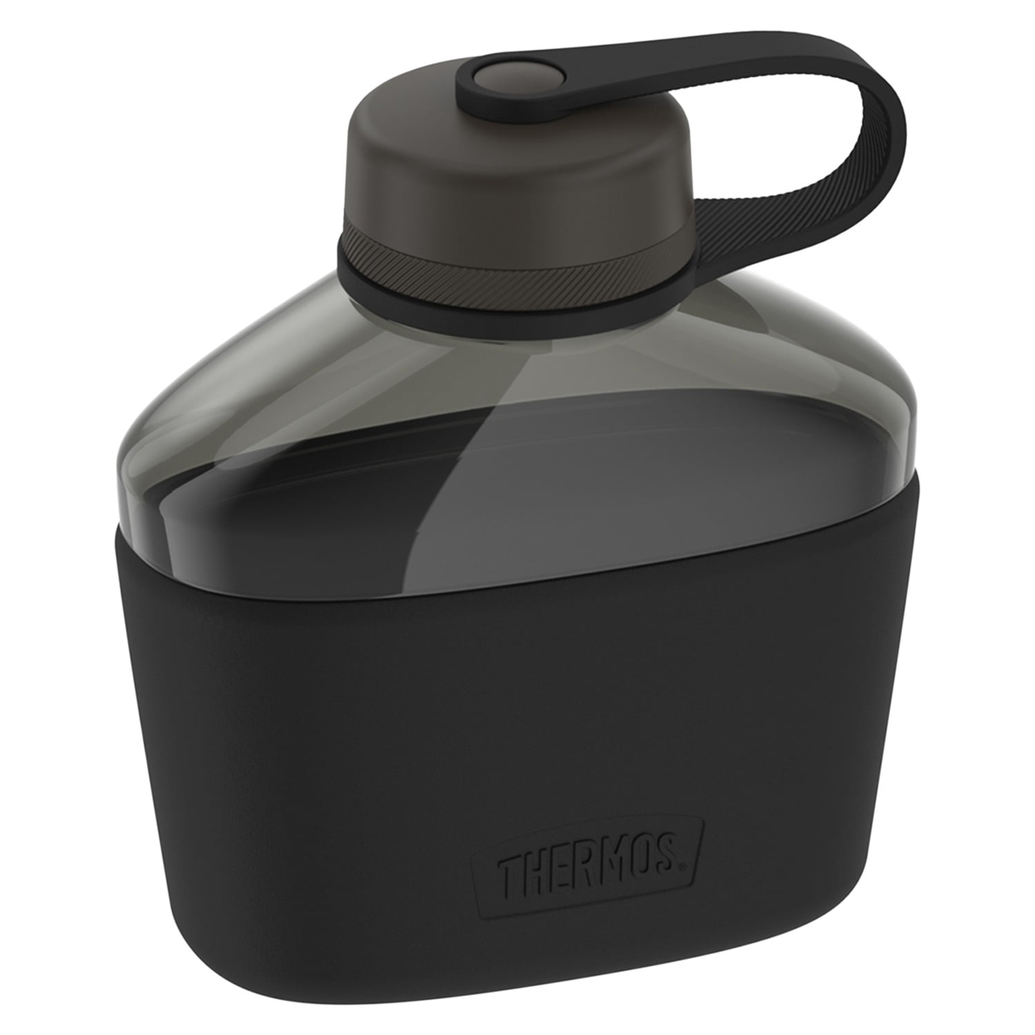 Thermos 32 oz Canteen Hydration Bottle with Silicone Sleeve Espresso