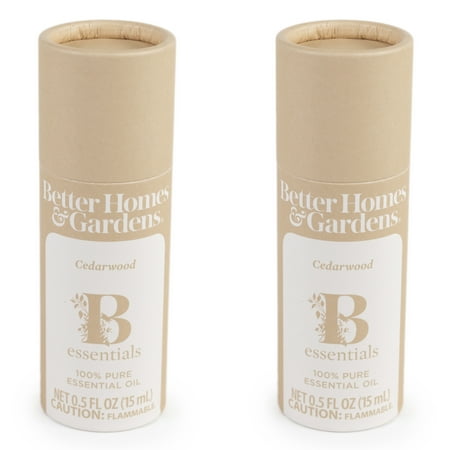 Better Homes & Gardens 100% Pure Essential Oil: Cedarwood, 15mL, 2-Pack