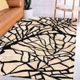 thumbnail image 7 of Teppich Homes Cozy Cream and Black Geometric Pattern Tufted Wool Area Rug 8x13 - Perfect for Living Room And Bedroom, 7 of 7