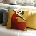 thumbnail image 3 of SHANXI Throw Pillow Covers Art Color Dress Music People Red Retro Shape for Couch Living Room 20x20in, 3 of 5