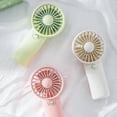 thumbnail image 3 of Dry battery small fan small fresh student dormitory portable outdoor portable lanyard mini handheld small fan White, 3 of 4