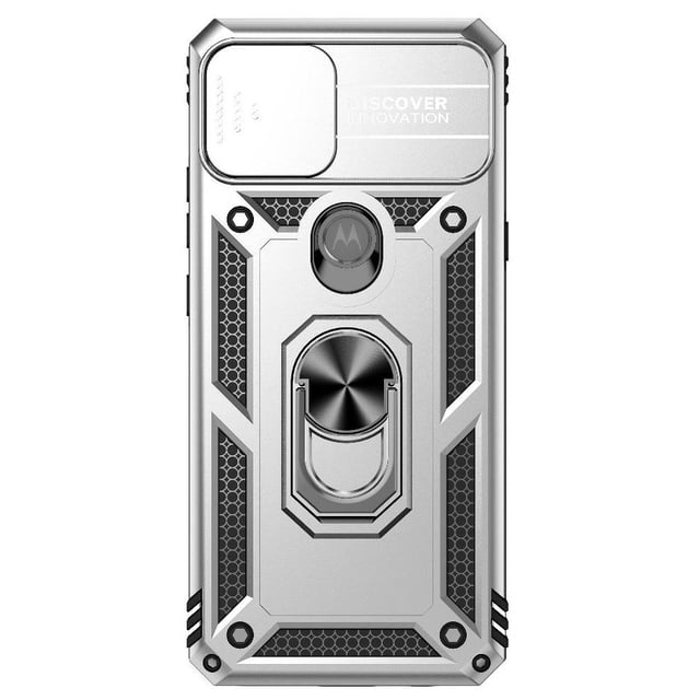 Estuche GANGXUN para Motorola Moto One 5G Ace, soporte giratorio 360°, estilo mecánico y magnético