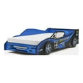 thumbnail image 5 of Furniture of America Loal Race Car Mattress Ready Wood Twin Bed in Blue, 5 of 9