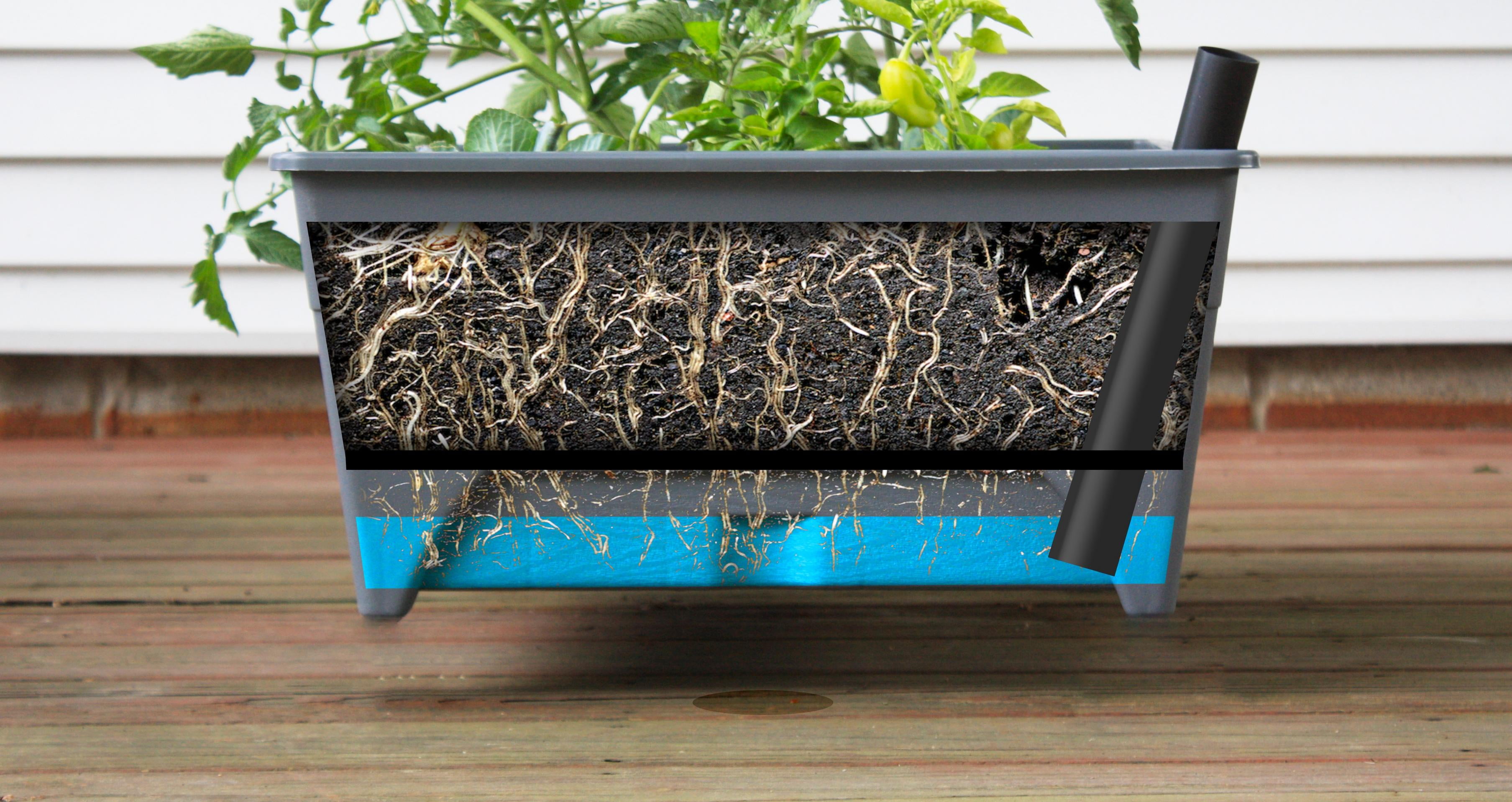 Expert Gardener Garden Bed with Self-Watering Reservoir, Ideal for Patios and Indoor Spaces