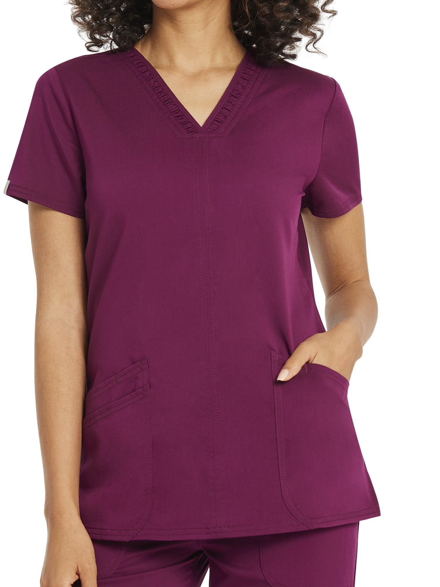 Scrubstar Women's Premium Ultimate Stretch V-Neck Scrub Top, Sizes XS-3XL