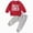 outfits001-Red, variant on NOLDARES Baby Toddler Boys Outfits Set 2Pcs Long Sleeve Cute Print Graphic Round Neck Sweatshirt Top Sweatpants Casual Fall Winter Clothes Size:0-6 M,Grey